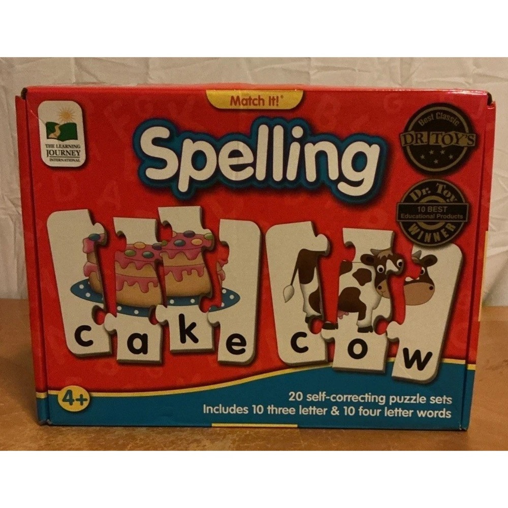 The Learning Journey Match It! Spelling 20 Self Correcting Puzzle Sets